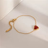 Crimson Heart Bracelet