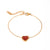 Crimson Heart Bracelet