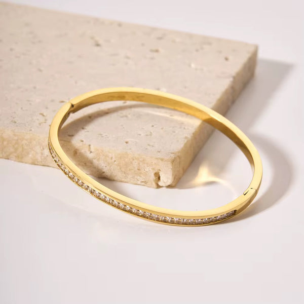 Crystal Line Bangle