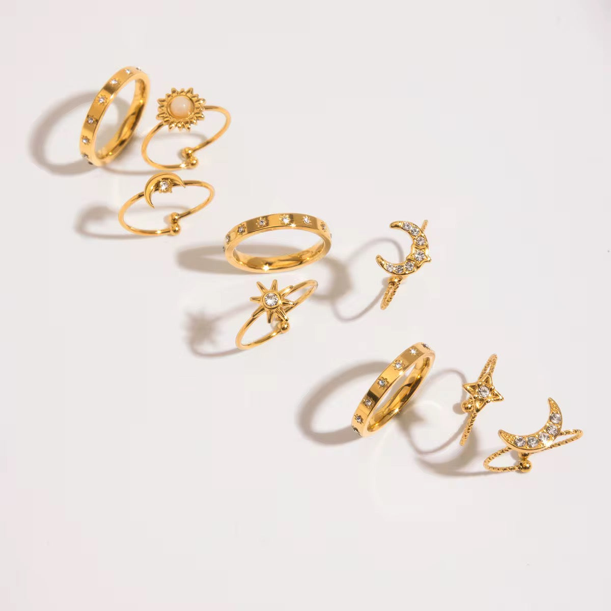 Celestial Glow Ring Set