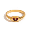 Crimson Heart Ring