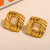 Golden Grid Earrings