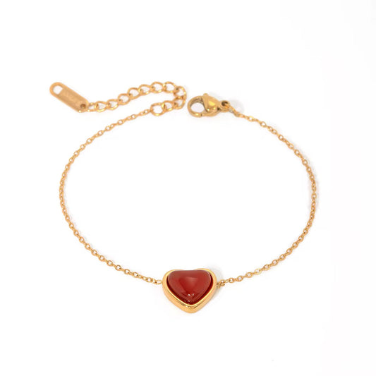 Crimson Heart Bracelet