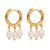 Celeste Pearl Hoops