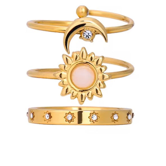 Celestial Glow Ring Set