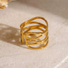 Luna Wave Cuff Ring