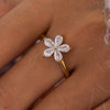 Blooming Crystal Petal Ring