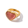 Rosy Heart Ring