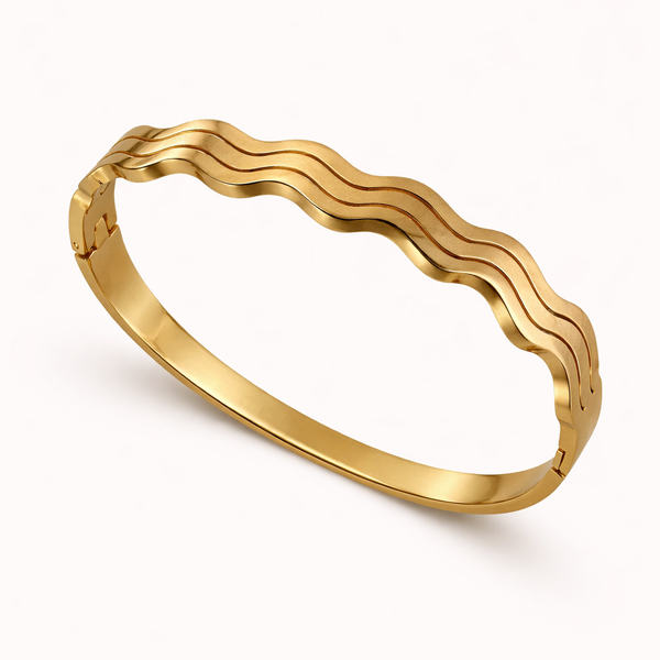 Serene Wave Bangle