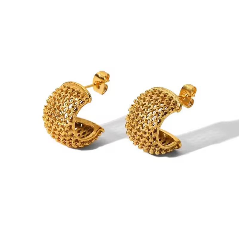 Mesh Luxe Hoops